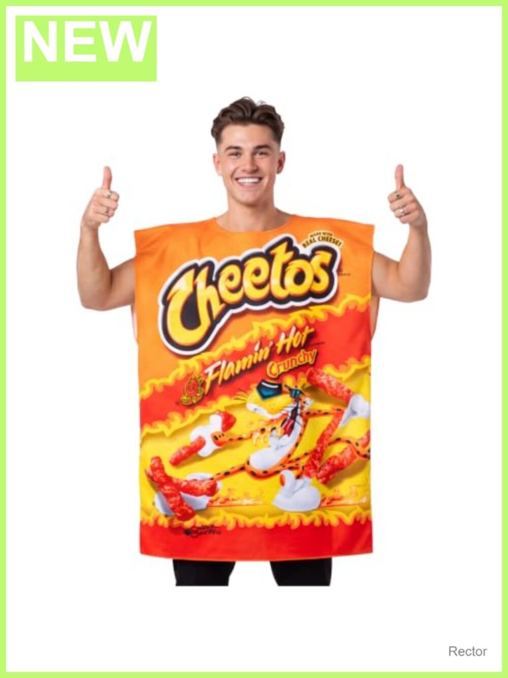 Flamin' Hot Cheetos Bag Halloween Costume Adult Funny Food Tunic